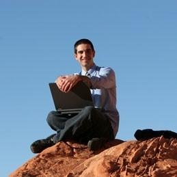 Businessman outdoors – remote work or career freedom concept