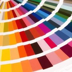 Close-up of colour wheel – design or creative training image