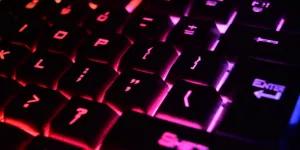 Close-up of computer keyboard – online learning or digital skills theme