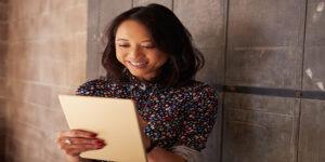 University student walking on campus