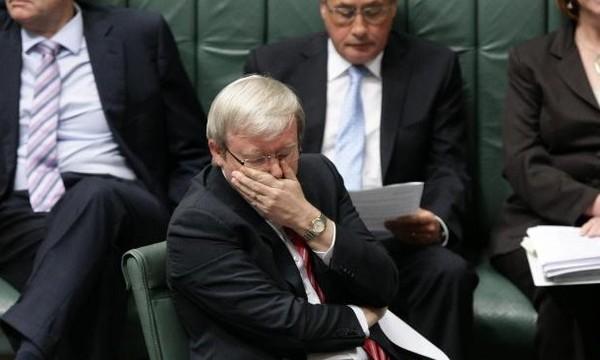 Kevin Rudd - Former Prime Minister in a controversial career moment