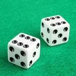Lucky dice rolling – symbol of chance and career decisions