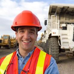 Miner working underground – mining industry occupational image