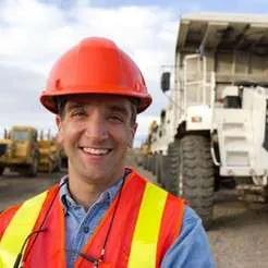 Miner working underground – mining industry occupational image