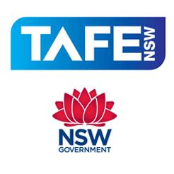 TAFE logo with colorful stylized letters