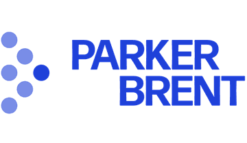 Parker Brent company logo in blue