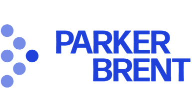 Parker Brent company logo in blue