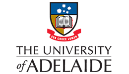 University of Adelaide branding for course listings.