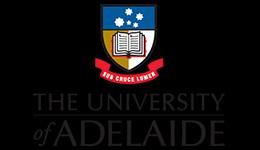 University of Adelaide branding for course listings.