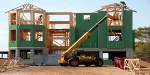 Green construction industry graphic – sustainable building trends
