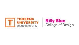 Torrens University Australia and Blue Mountains Hotel Management logos combined